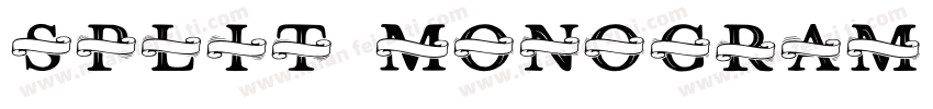 Split Monogram Bold字体转换
